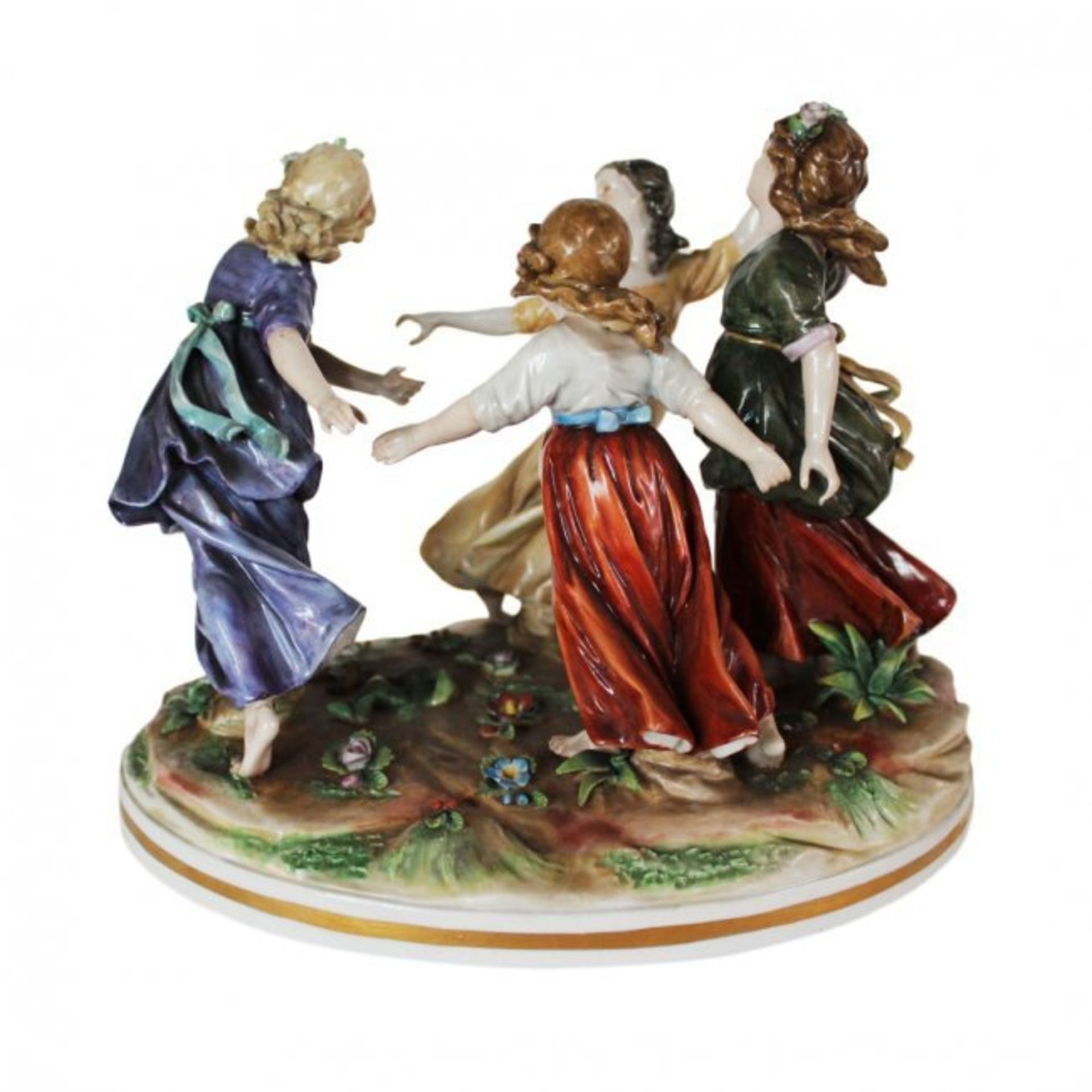 Ludwigsburg porcelain figurine "Seasons" - Image 2 of 2