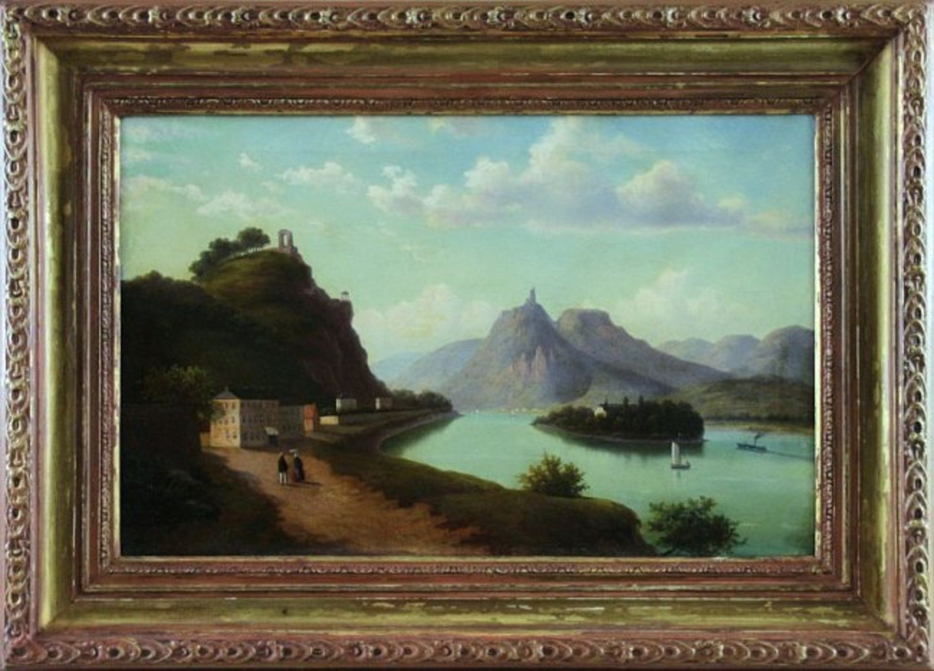 Walther Wünnenberg 1818 - 1900 View over the Rhine - Image 2 of 4