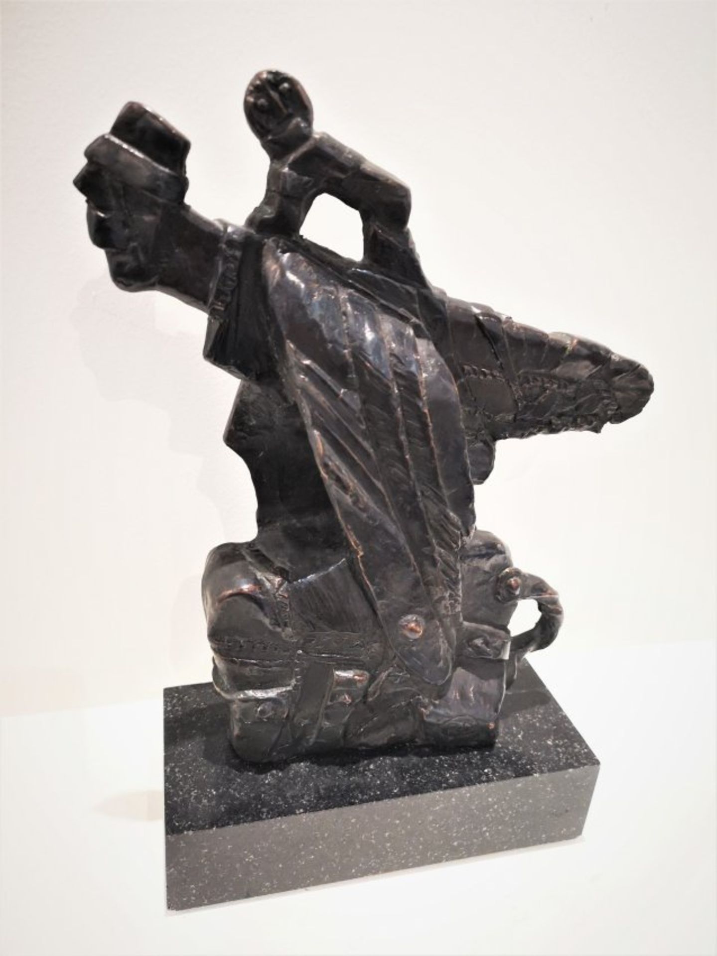 Rimantas Daugintis, Bronze Sculpture "Migrants" - Image 2 of 2