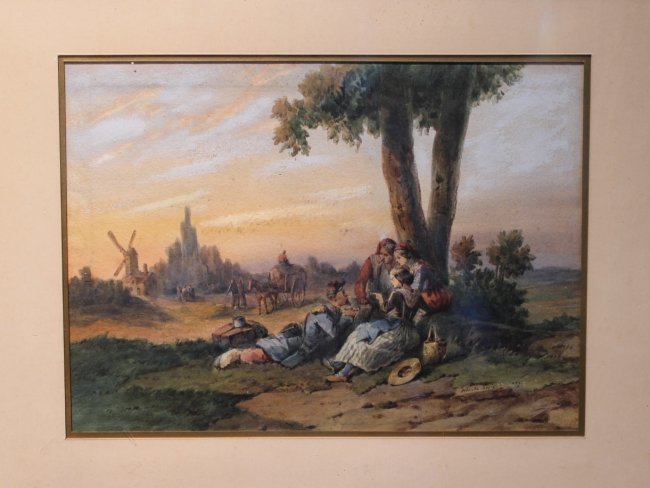 Antique painting by Orlando Norie - Image 2 of 4