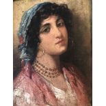 Giuseppe GIARDIELLO 1887-1920 PORTRAIT OF ITALIAN GIRL