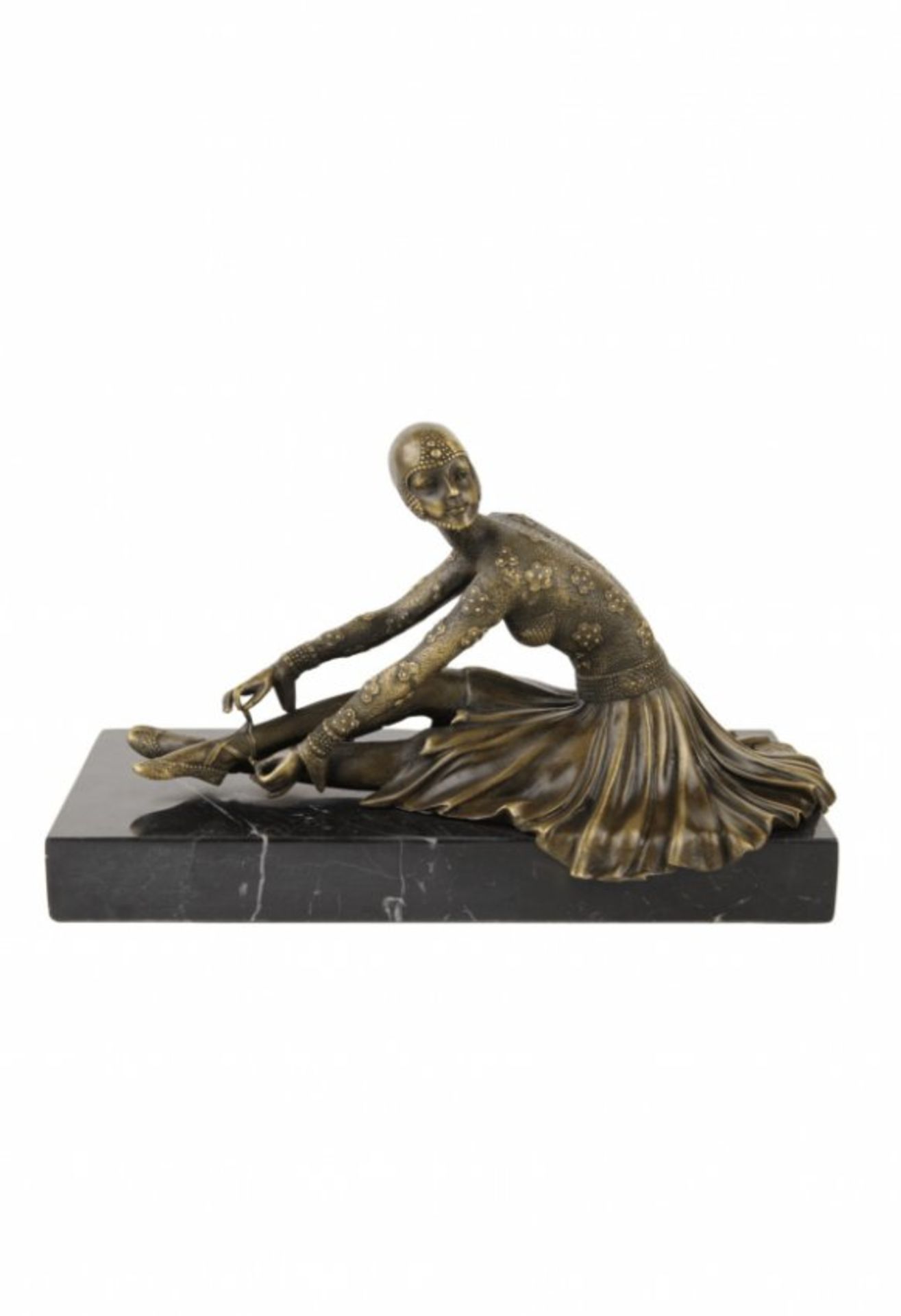 Art Deco bronze sculpture by D. H. Chiparus - Image 2 of 2