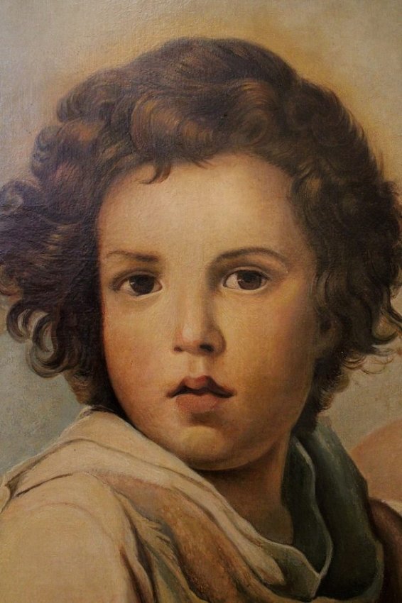 Portrait of a boy B. E. Murillo "Shepherd" - Image 4 of 4