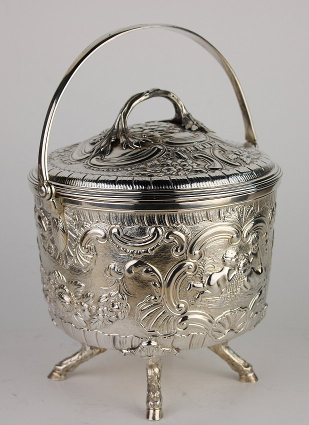 Antique silver candy bowl - Image 2 of 5