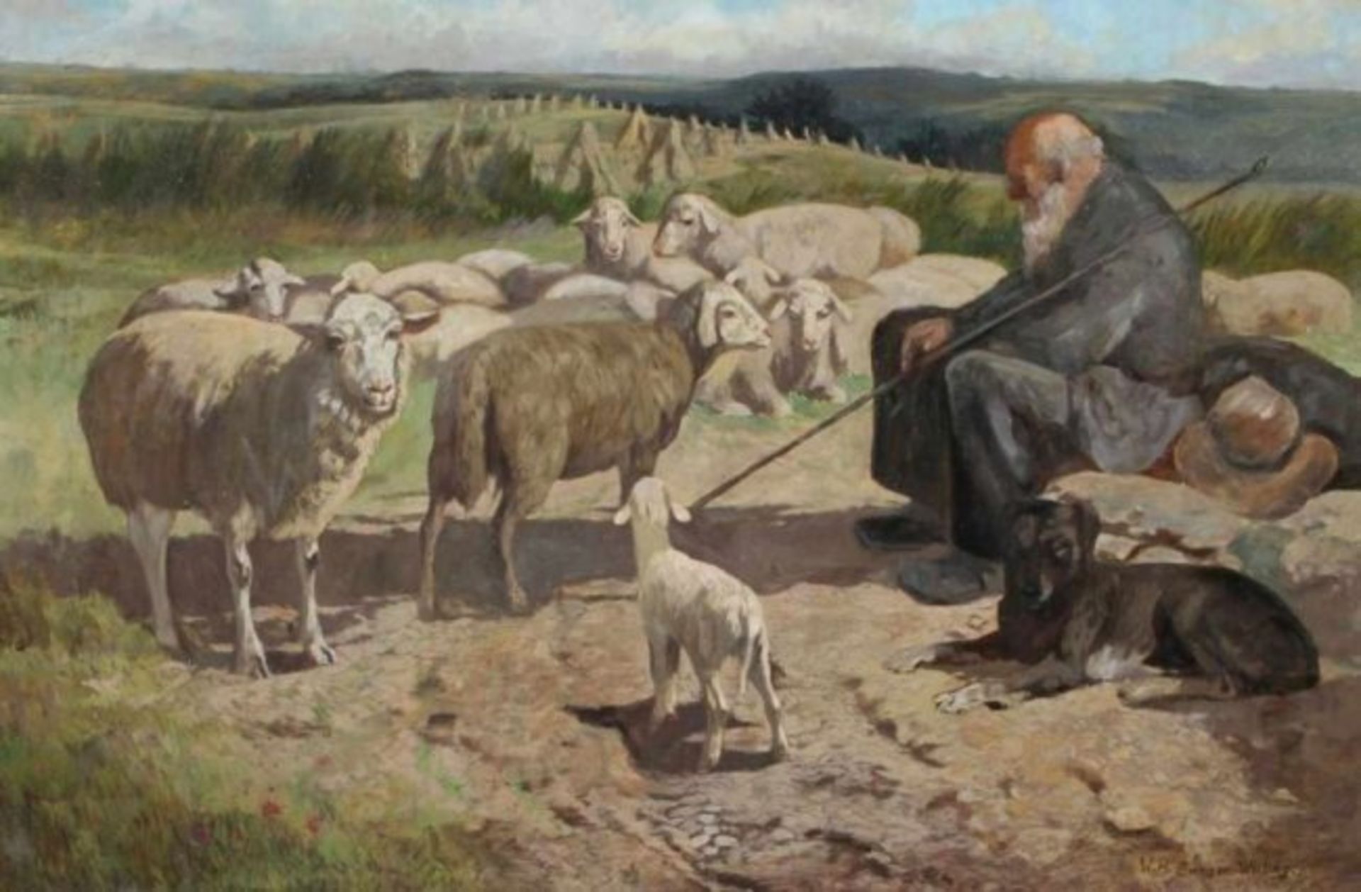 Hans Willi Burger-Willing 1882 - 1969 Shepherd