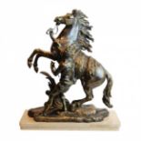 BRONZE SCULPTURE "A MARLY HORSE" late 19th C