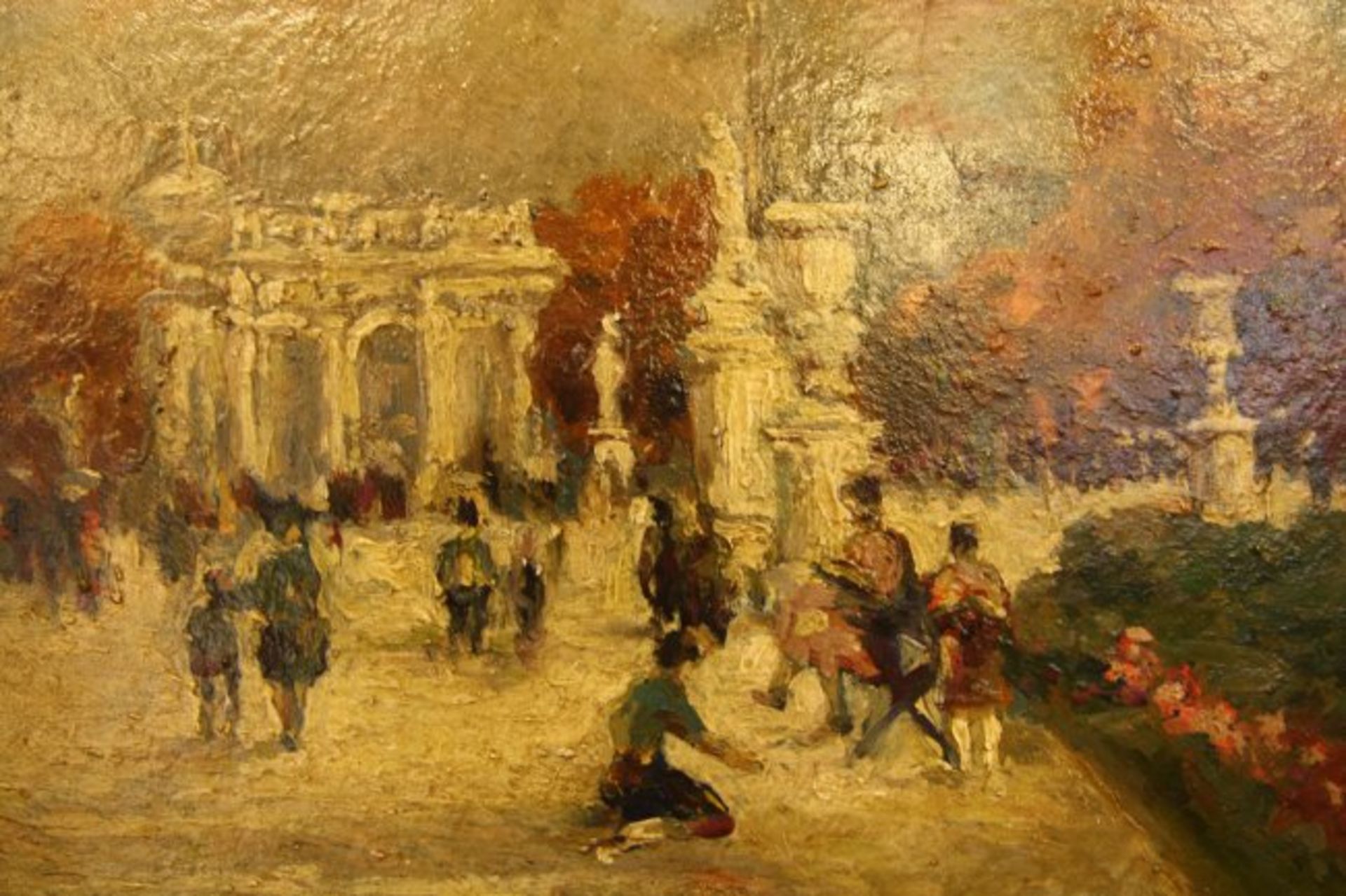 Painting "Sunday in the palace park" - Image 3 of 4