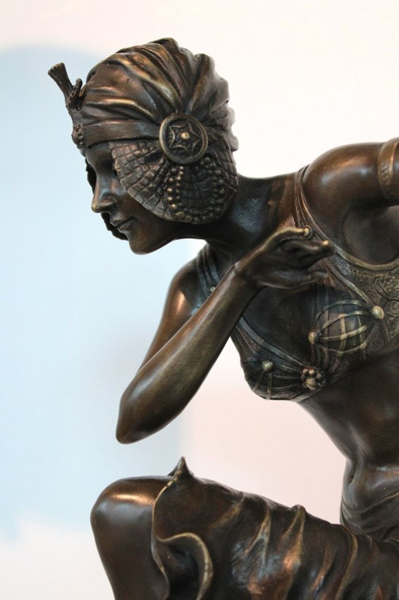 D. H. Chiparus Art Deco bronze sculpture Indian Dancer - Image 2 of 3