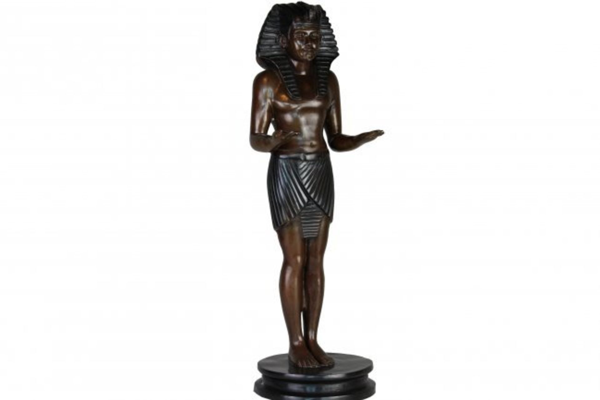 BRONZE ART DECO SCULPTURE “PHARAOH OF EGYPT”