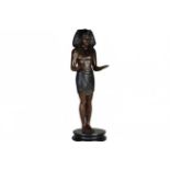 BRONZE ART DECO SCULPTURE “PHARAOH OF EGYPT”