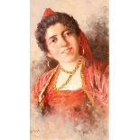 Giuseppe GIARDIELLO 1887-1920 PORTRAIT OF ITALIAN GIRL
