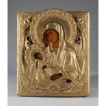 Antique 18th C Russian wooden Icon of Soothe My Sicknes
