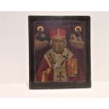 Antique Russian Icon of Saint Nicholas