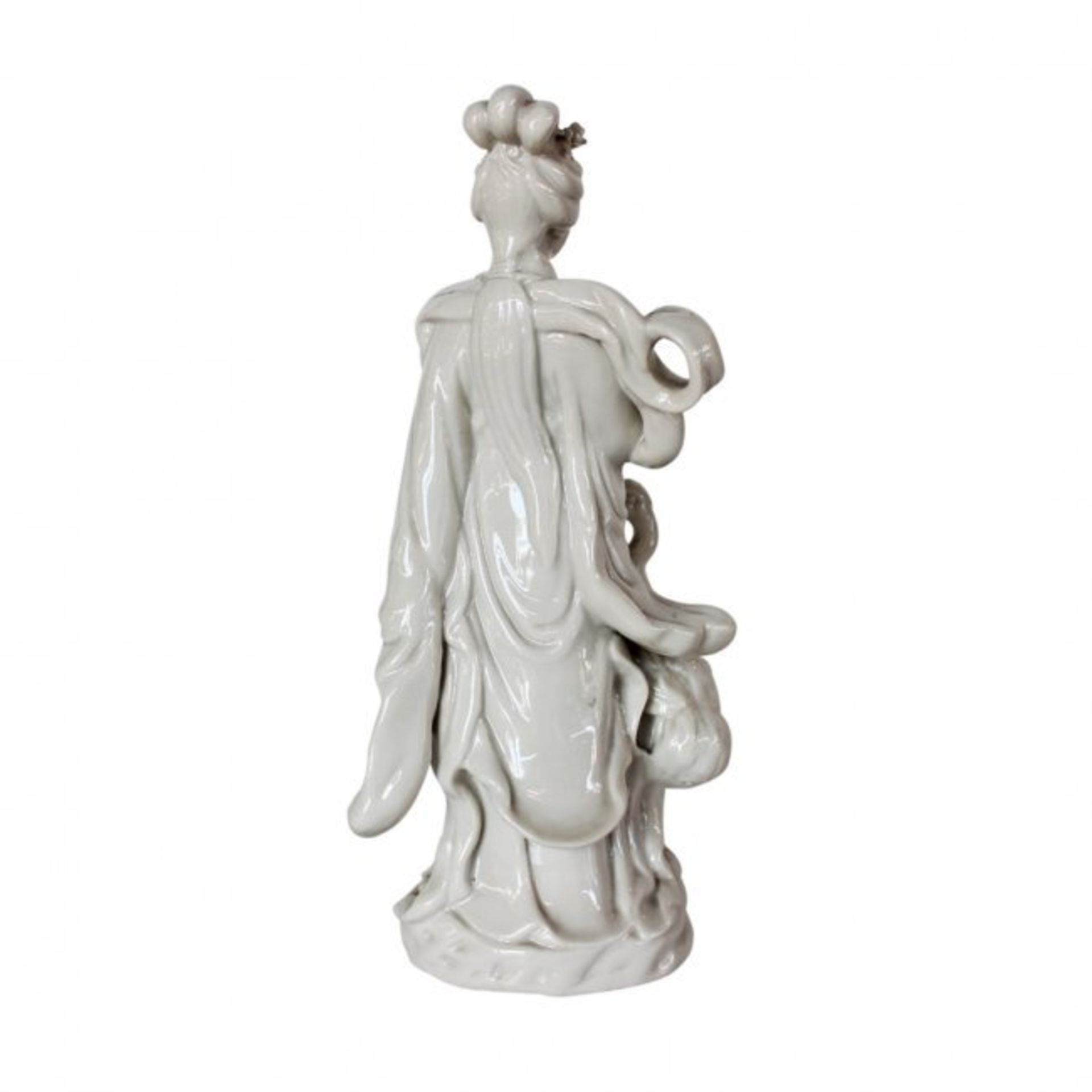 Chinese white porcelain sculpture "Guanyin" - Image 2 of 2