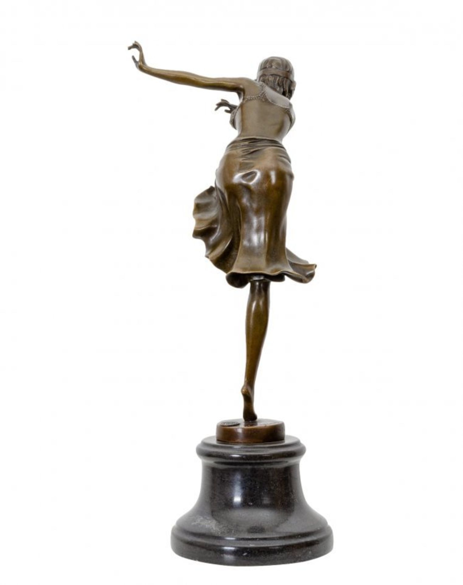 D. H. Chiparus Art Deco bronze sculpture Indian Dancer - Image 3 of 3