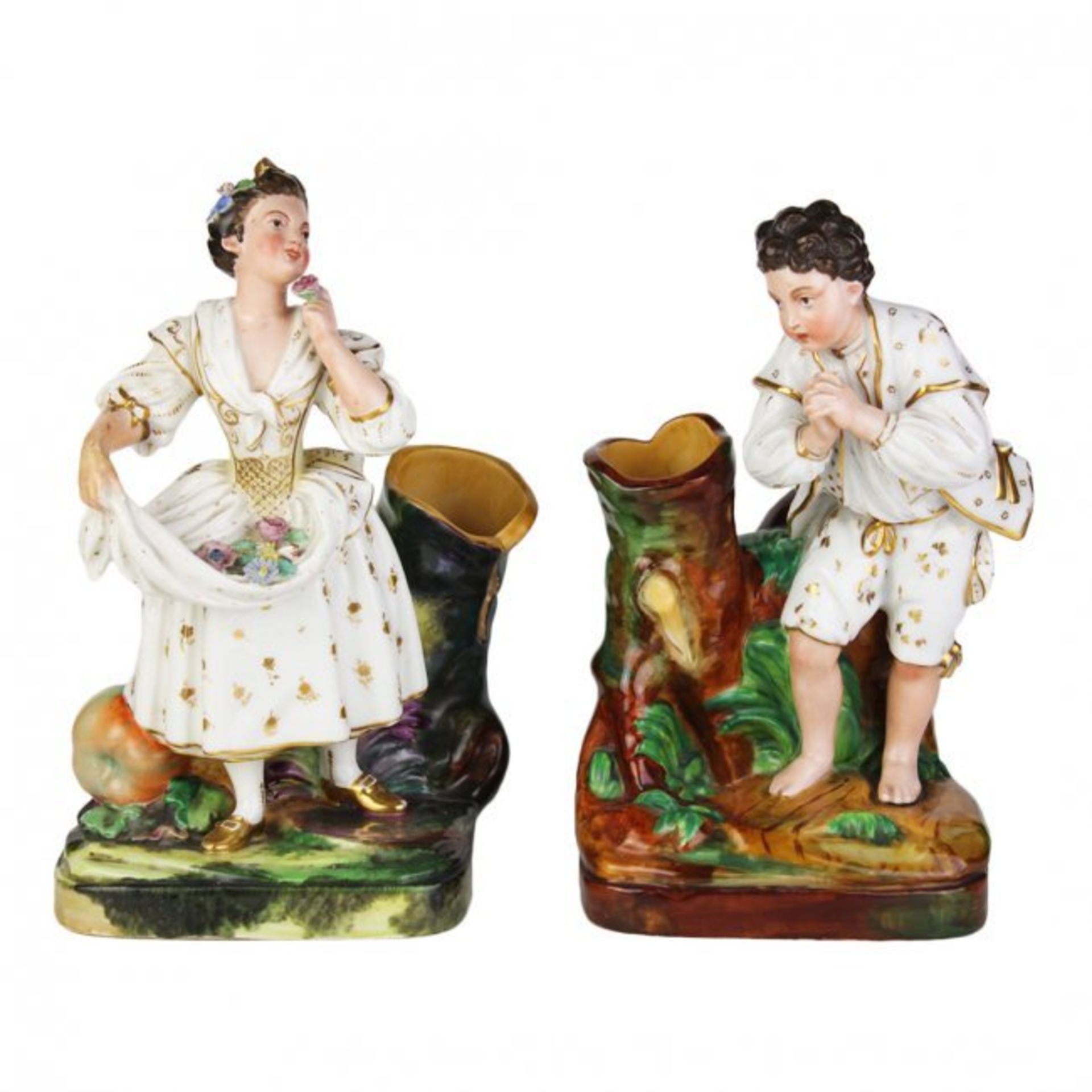 Antique porcelain sculptures