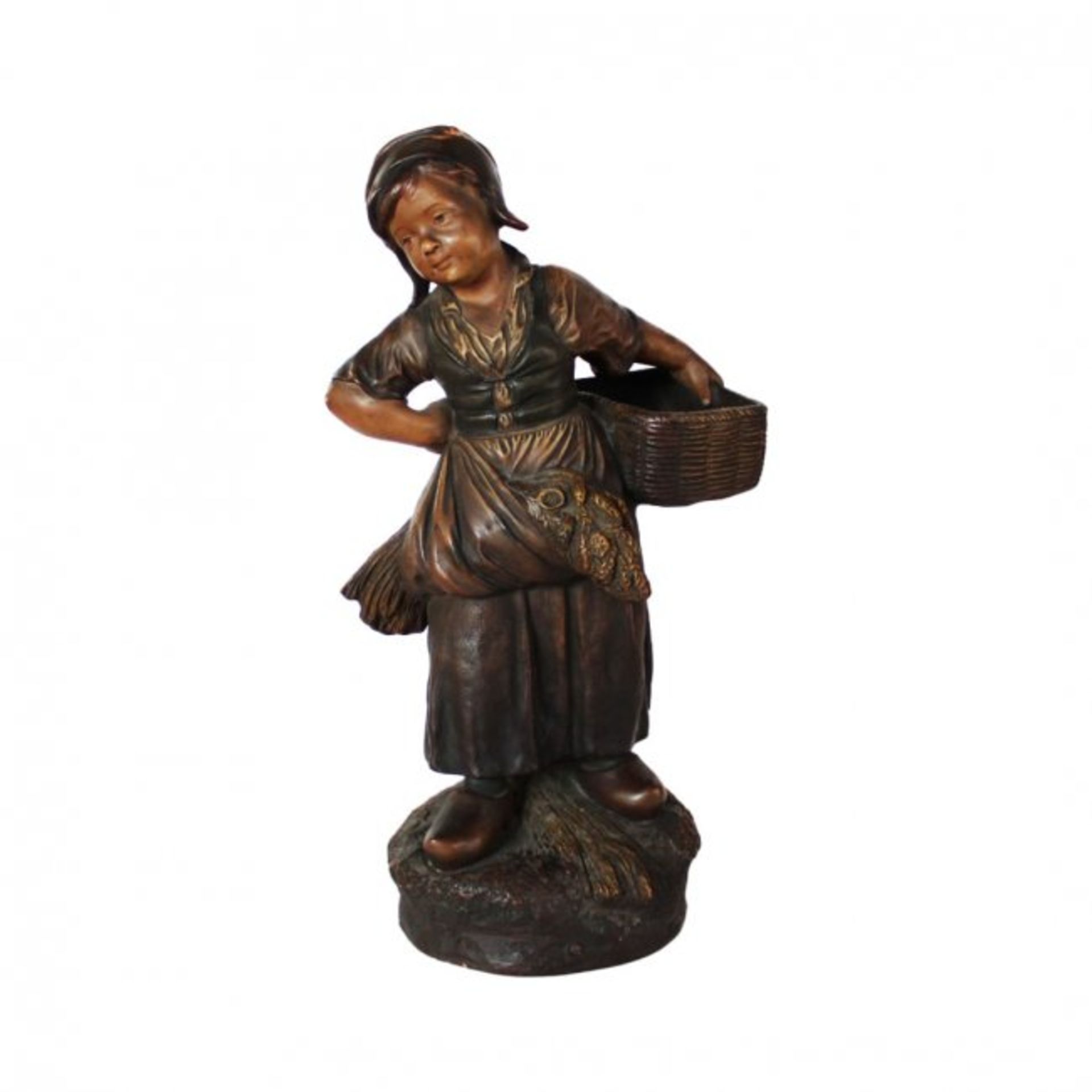 Louis Alphonse Hanne antique terracotta sculpture