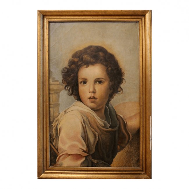 Portrait of a boy B. E. Murillo "Shepherd"