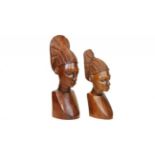 African bust art sculptures