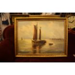 Painting “Sailboat - entrance to Pilau”