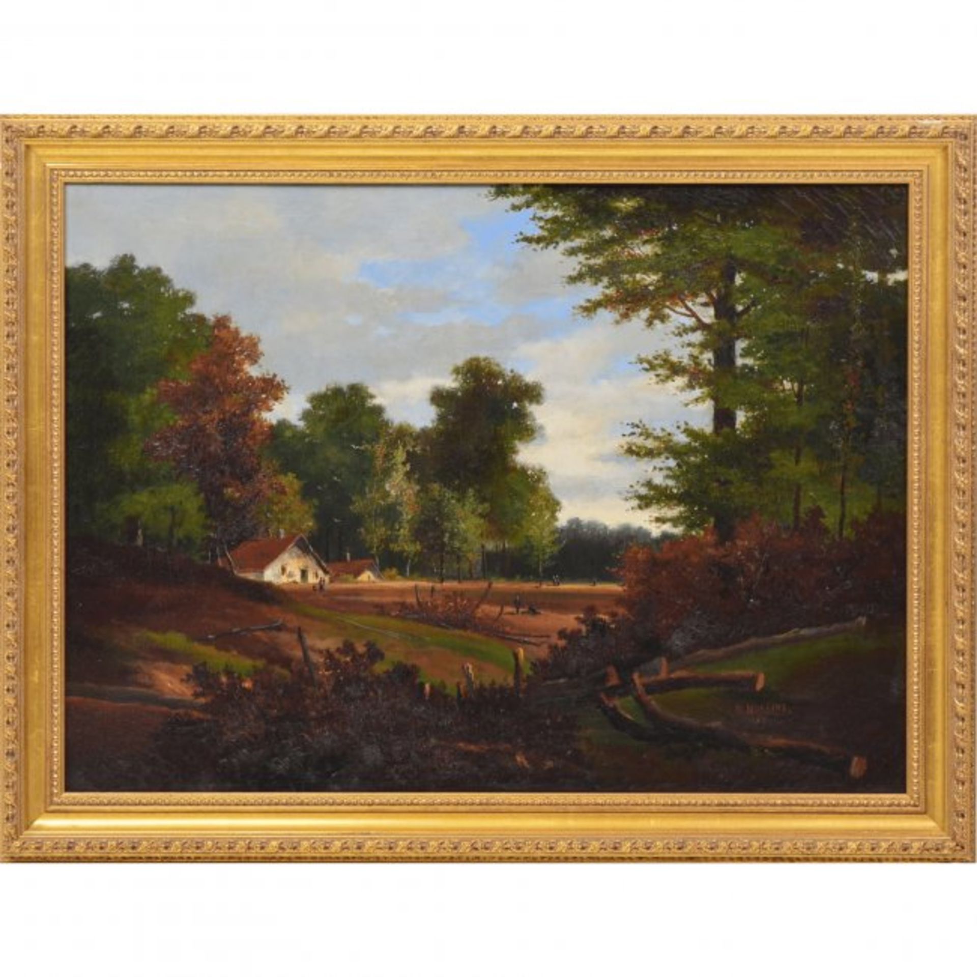 M. Moreira's painting “Homestead in the forest”