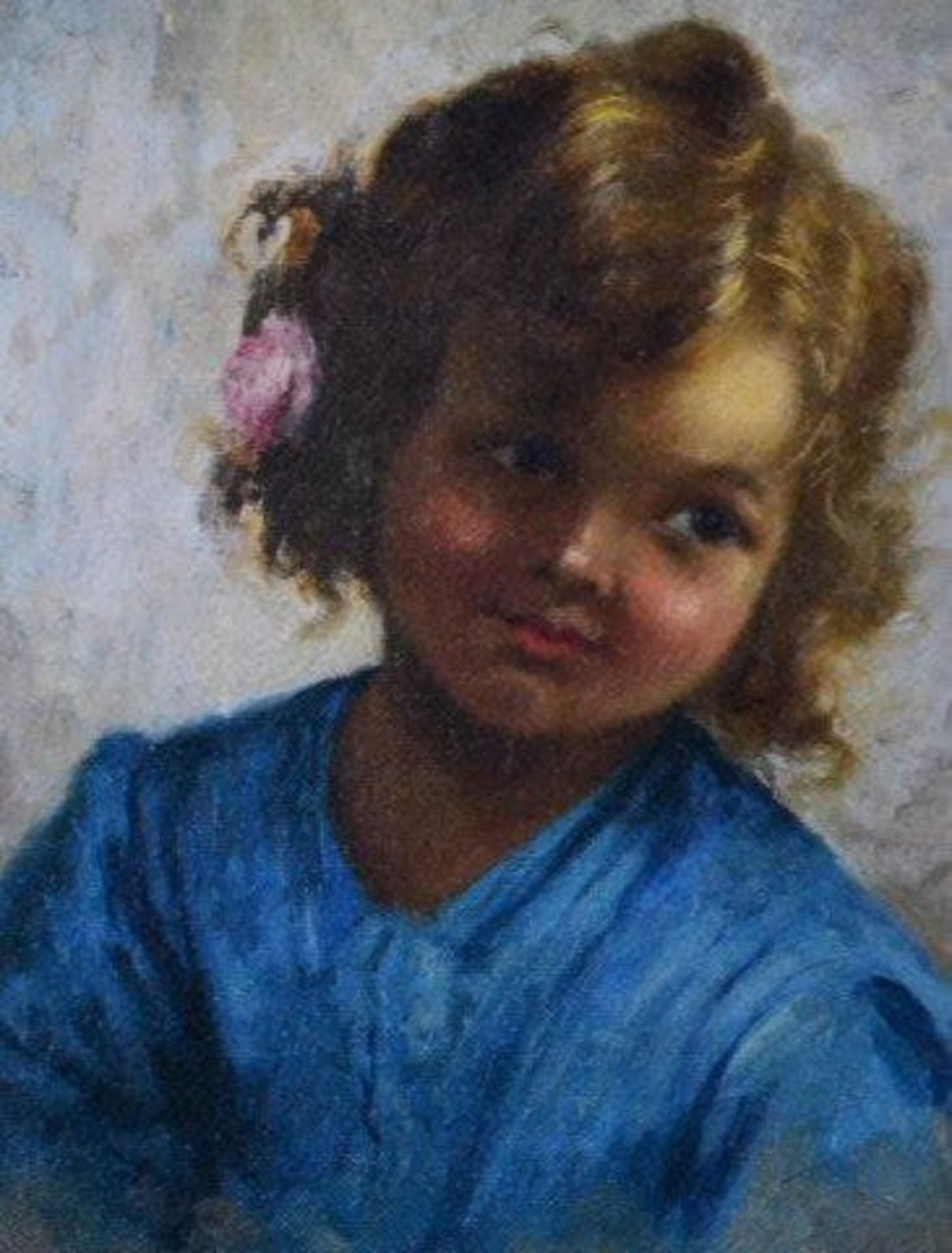 Filippo Marantonio 1863-1937 Girl with a flower - Image 2 of 5