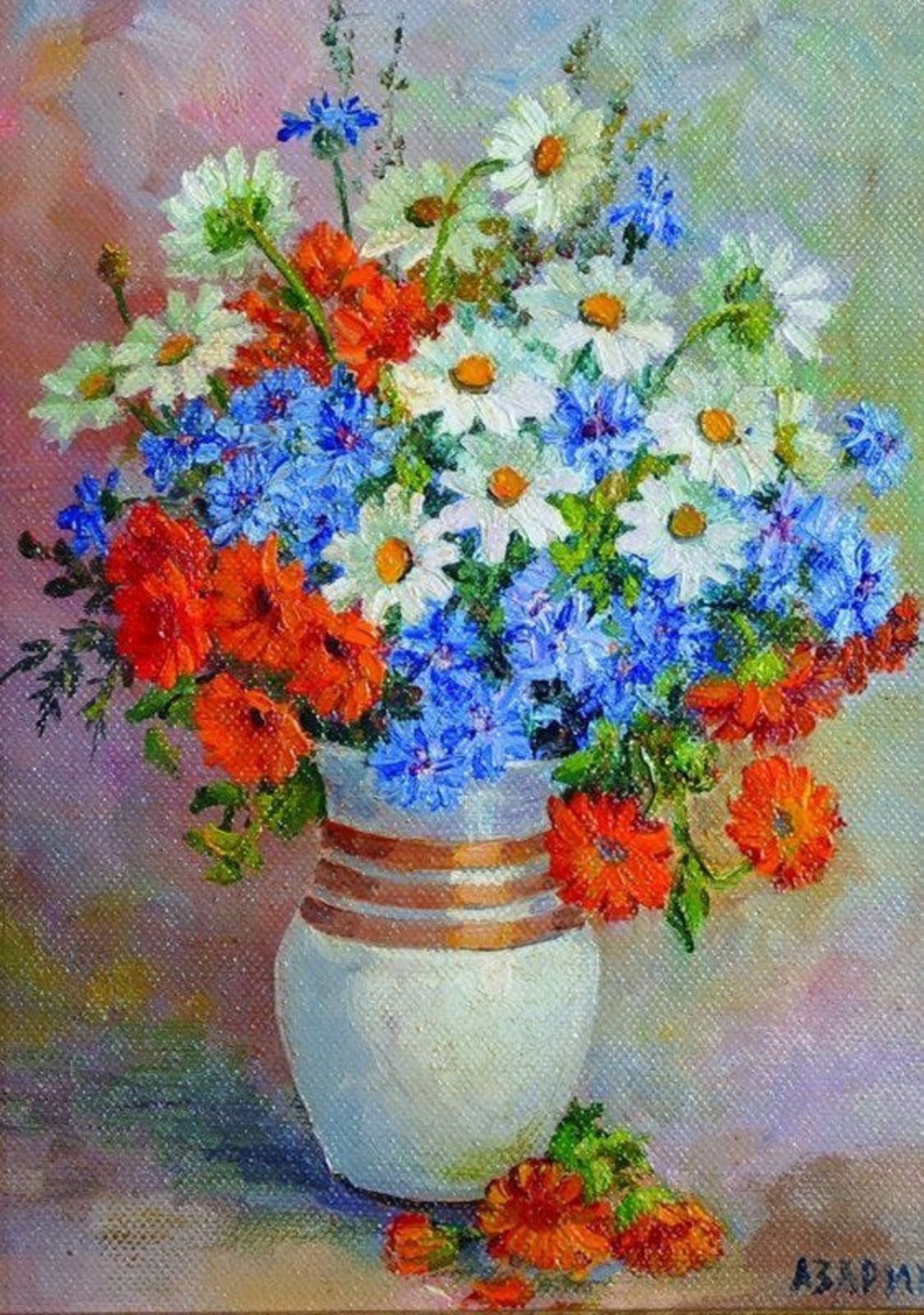 Alexander Azarin Oil painting Still Life of Flowers