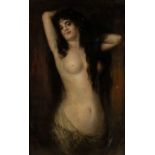 GUSTAV RIENÄCKER 1861 - 1935 Standing nude act Salome