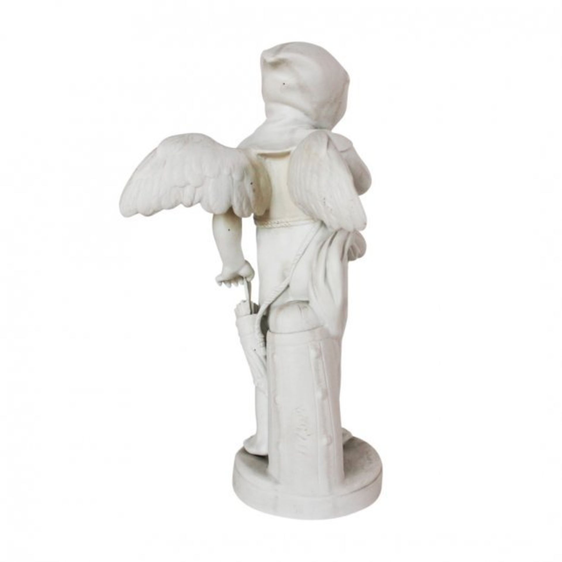 Louis-Simon Boizot bisque porcelain sculpture “Amur” - Image 2 of 2