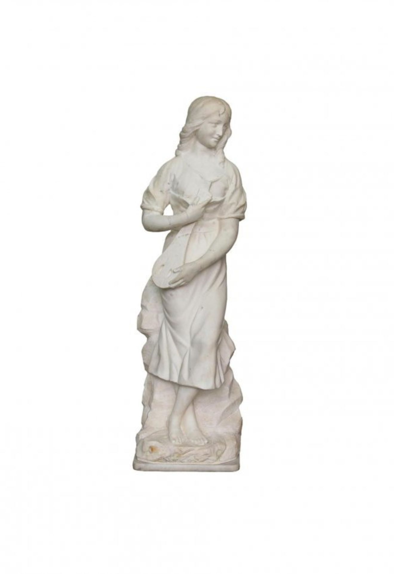E. Giros antique marble sculpture
