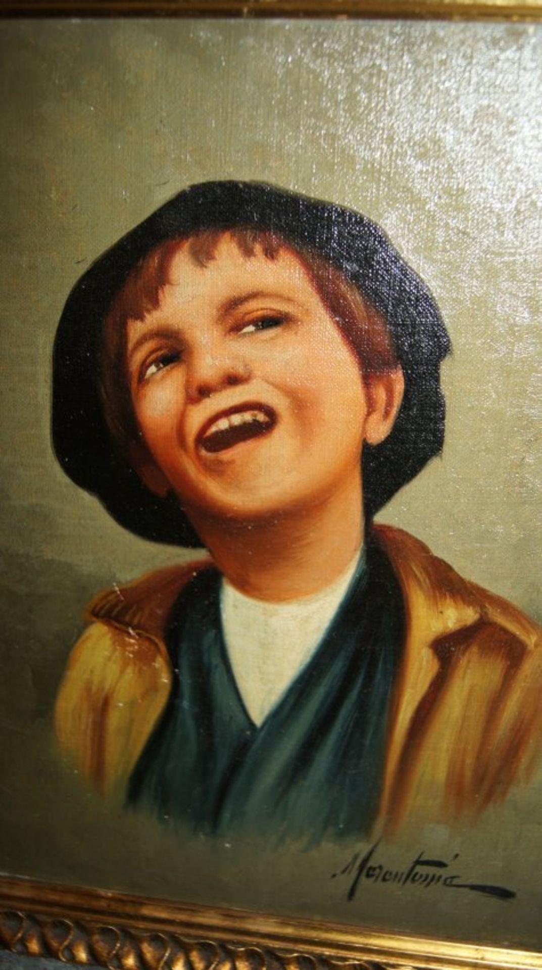 Filippo Marantonio 1863-1937 Portrait of italian boy