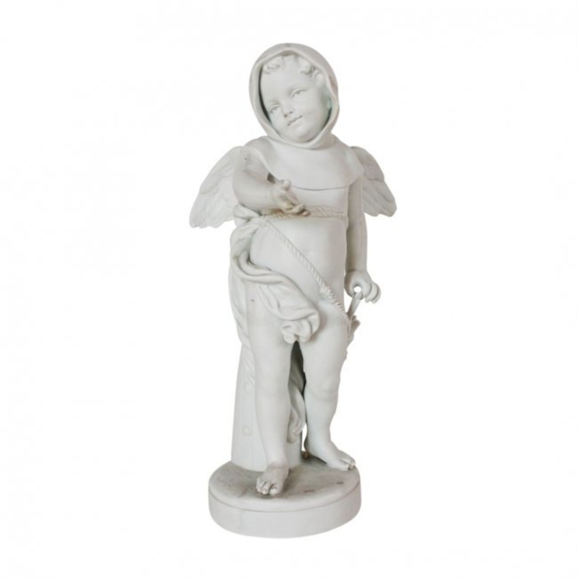 Louis-Simon Boizot bisque porcelain sculpture “Amur”