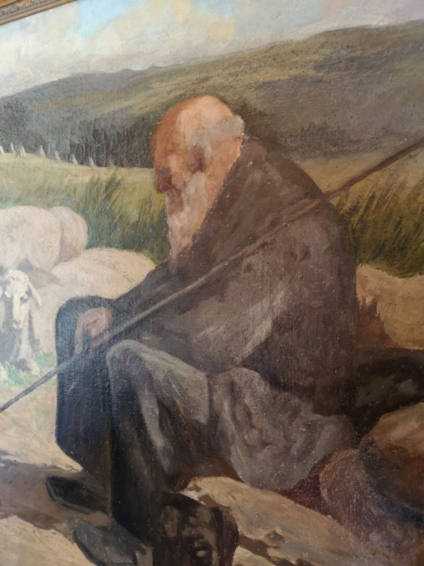 Hans Willi Burger-Willing 1882 - 1969 Shepherd - Image 3 of 4