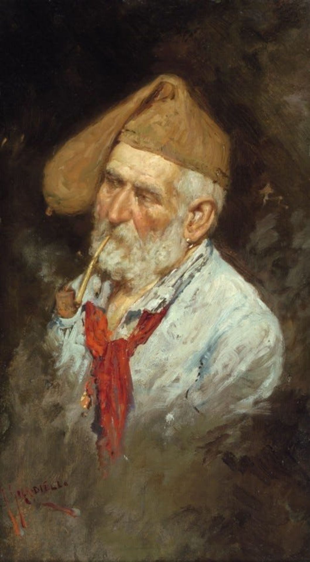 Giuseppe GIARDIELLO 1887-1920 ITALIAN FISHERMAN