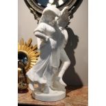 Antique J. L. Gregoire marble sculpture “Dance”