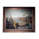 Leon Ferdinand Dieperinck painting "Port"