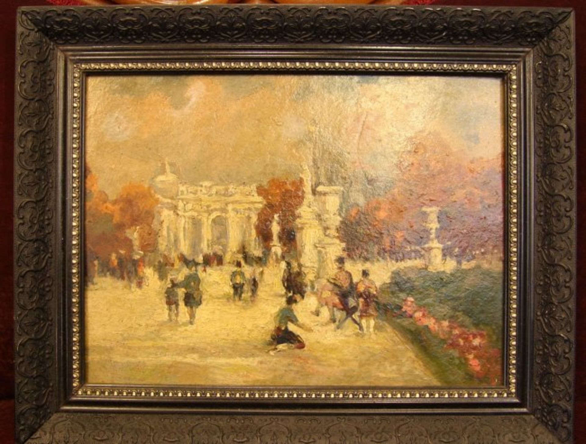 Painting "Sunday in the palace park"