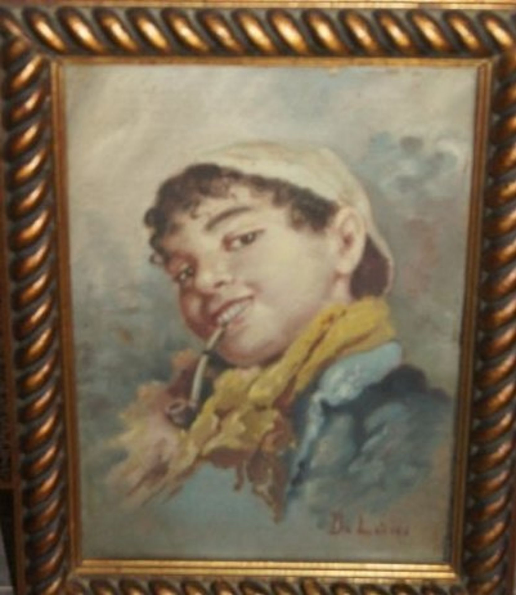 Enrico DE LUISE 1840-1915 NEAPOLITAN BOY - Image 2 of 3