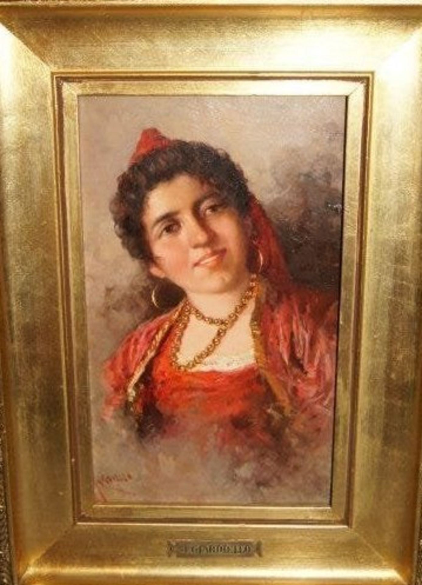 Giuseppe GIARDIELLO 1887-1920 PORTRAIT OF ITALIAN GIRL - Image 2 of 5