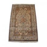 Indian Kashmir silk carpet 181 X 121 cm