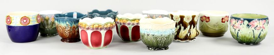 16 Jugendstil-Cachepots