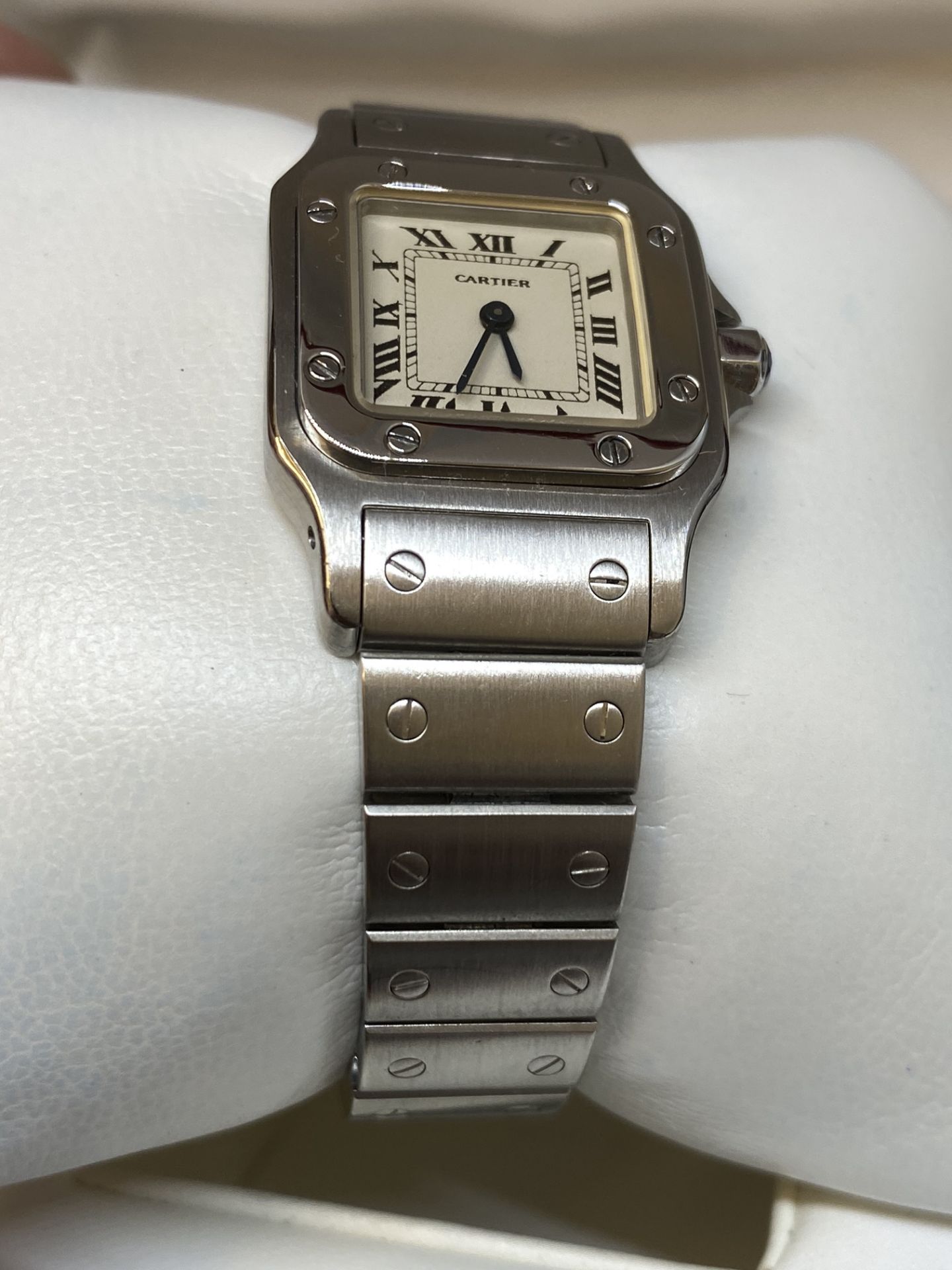 Cartier Santos Galbée Ladies 24mm Quartz Watch + Box - Image 5 of 12