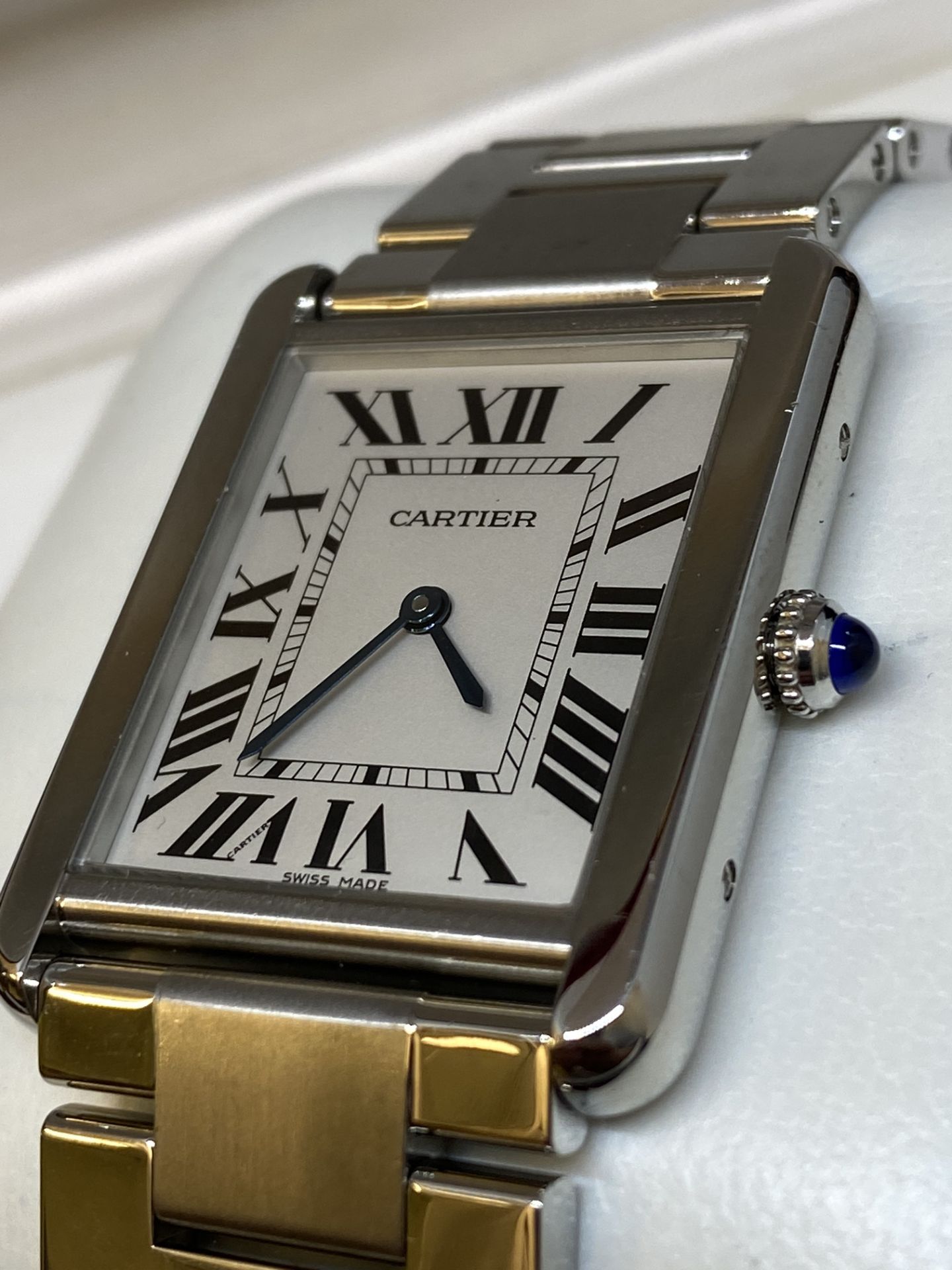 Cartier Tank Solo 3169 with Box - Image 6 of 9