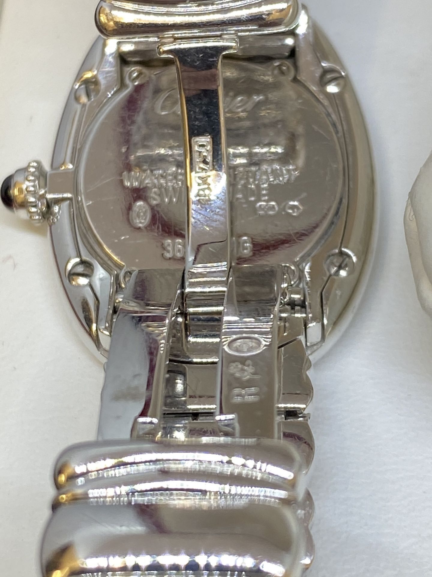 18ct White Gold Cartier Baignoire Mode;: 1955 Watch - Image 12 of 13