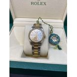 Rolex Steel & Gold Midsize Watch with Box