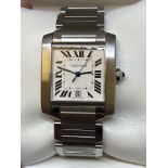 STAINLESS STEEL AUTOMATIC CARTIER WATCH