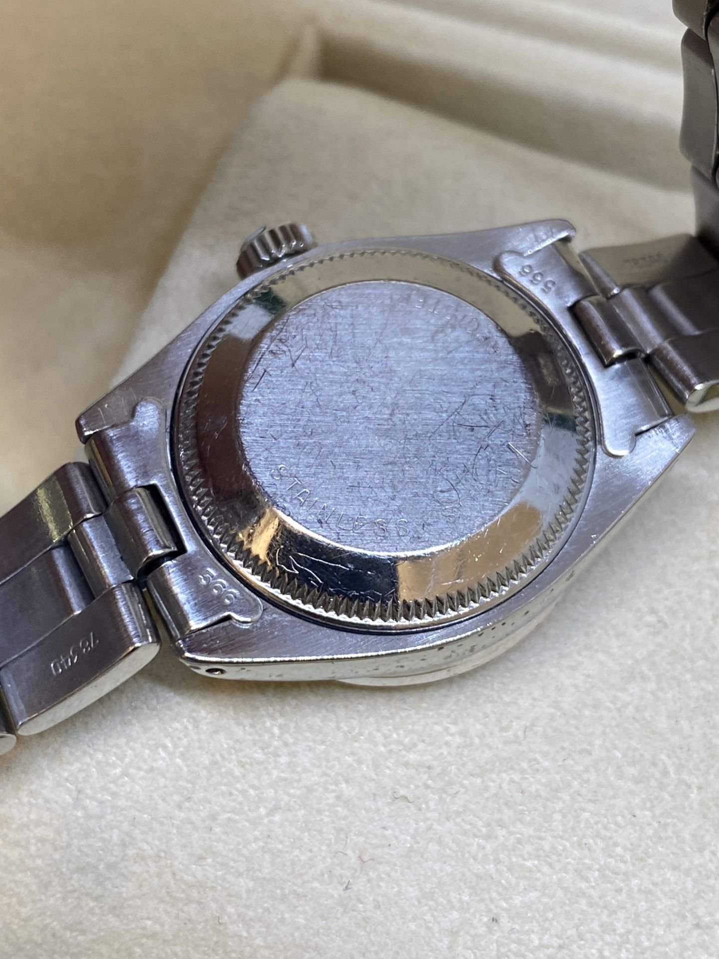Ladies Stainless Steel Diamond Set Rolex Watch with Box Diamond Bezel, Diamond dial & Set - Image 6 of 9