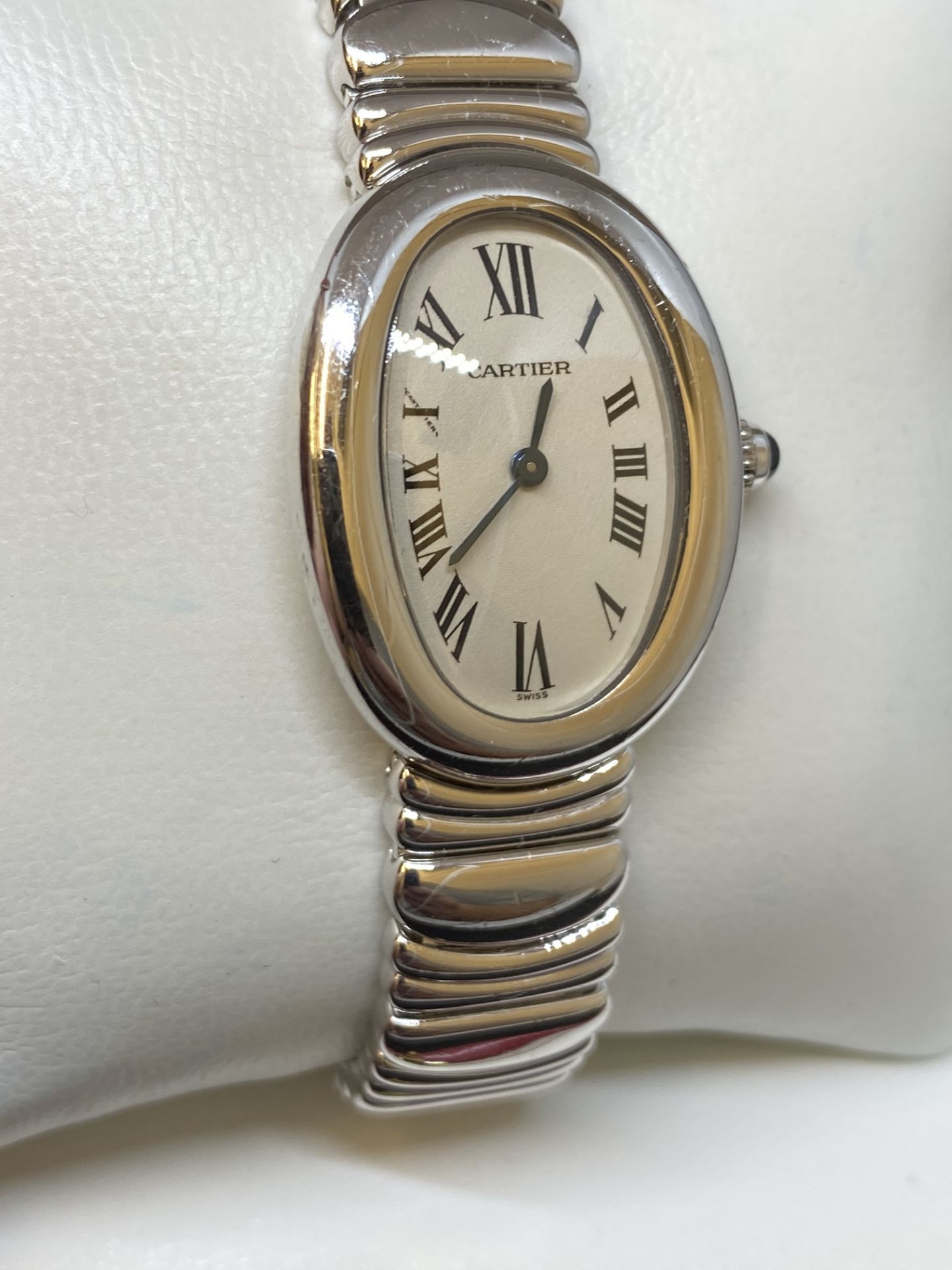 18ct White Gold Cartier Baignoire Mode;: 1955 Watch - Image 5 of 13