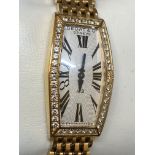 18ct ROSE GOLD BEDAT & CO DIAMOND SET WATCH