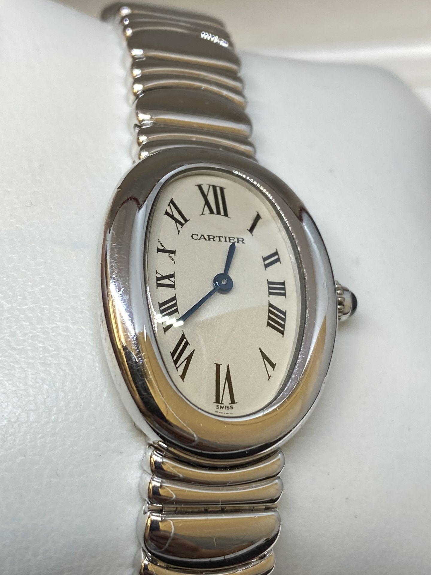 18ct White Gold Cartier Baignoire Mode;: 1955 Watch - Image 8 of 13